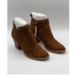 DV8 Womens Brown Jace Zipper Ankle High Bootie Boot Shoes Size US 8.5 M